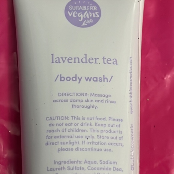 Bubble T Cosmetics Lavender Tea Moisturizing Body Wash Gel 3.38oz/100ml NEW - Picture 5 of 7